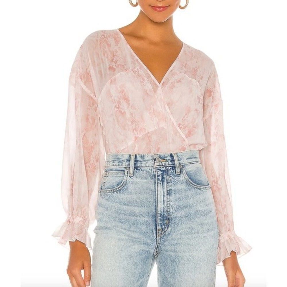 ALLSAINTS Penny Masala Snake Print Top Sz 6
